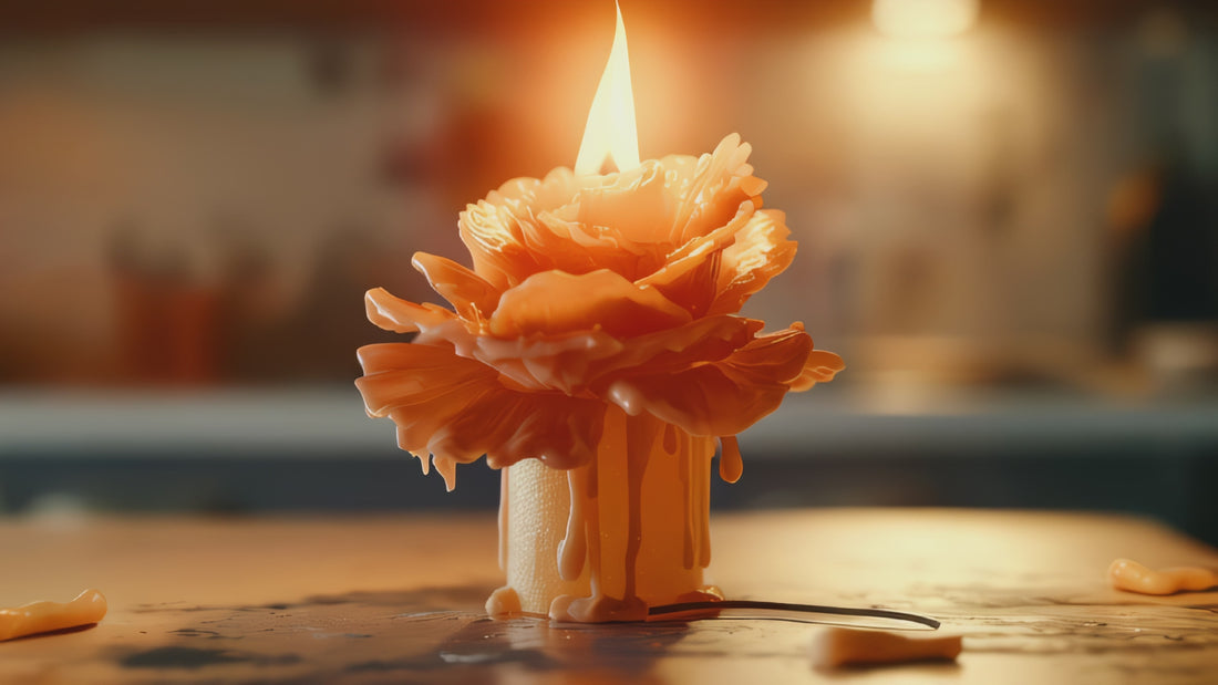 Hemp Flower Candle - Rose